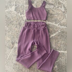 Victoria's Secret Pink Textured Activewear Set